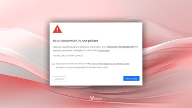 آموزش رفع خطای اتصال شما خصوصی نیست, Your connection is not private